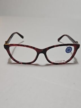 Coach 6180 Milky Wine Tortoise Eyeglasses Frames 5658 54 16 140